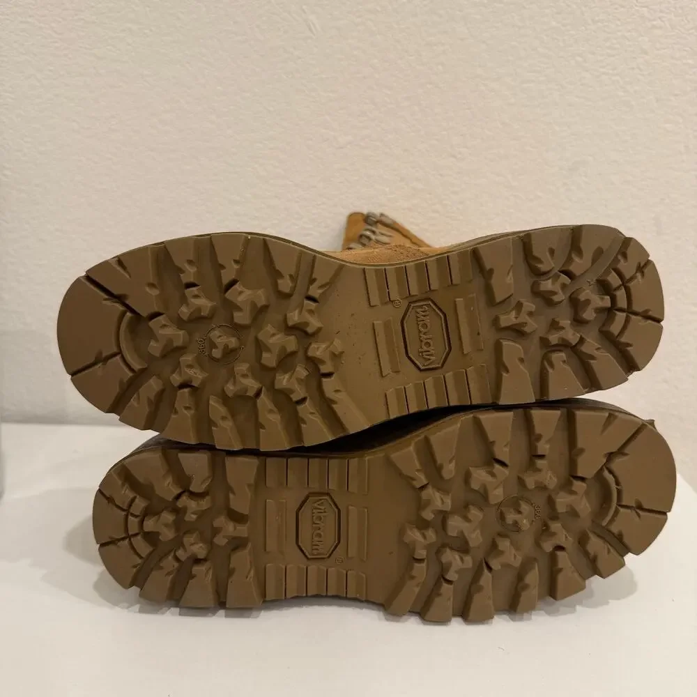 US Military Gore-Tex Combat Boots Coyote Brown Vibram Sole Size 2.5R